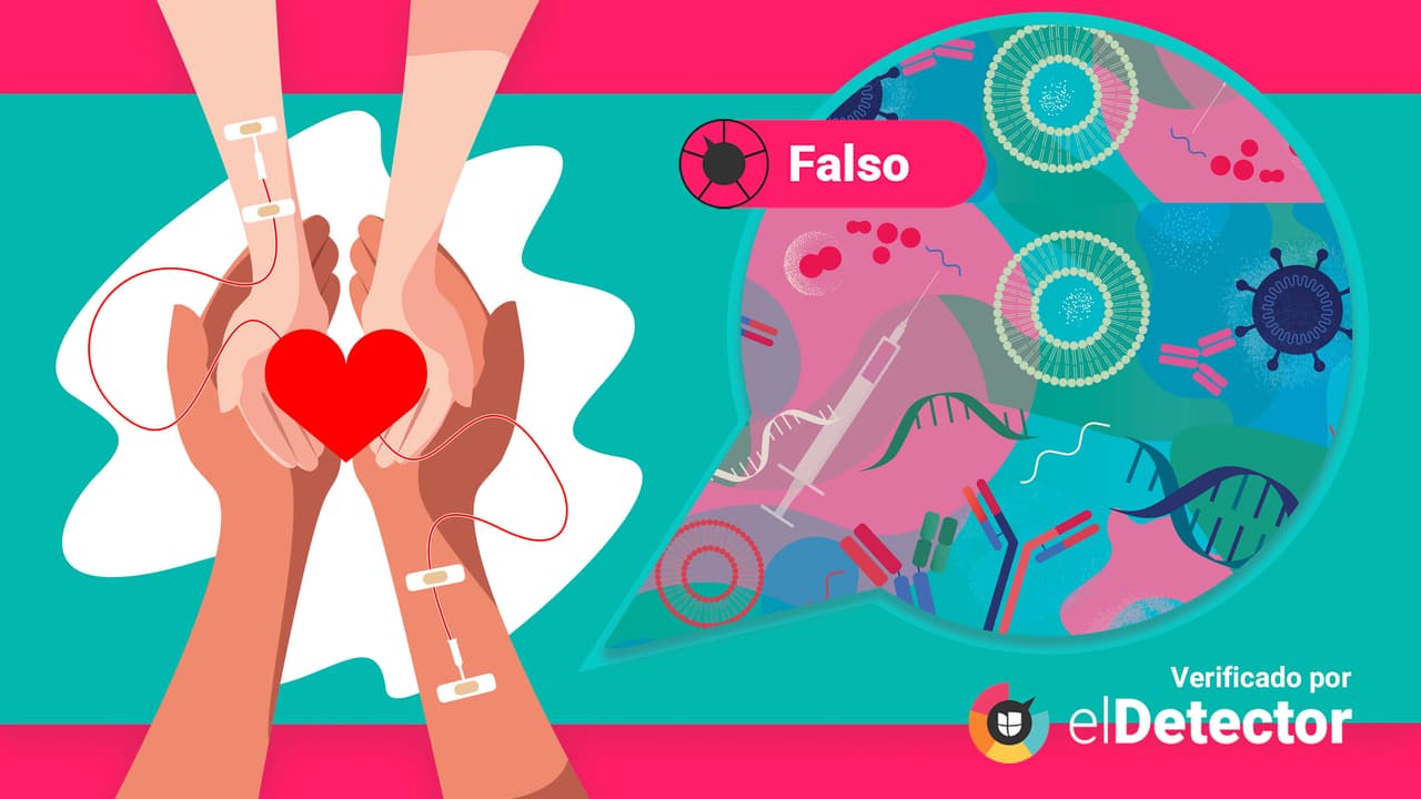 Es falso que la vacuna contra el covid-19 "contamine" la sangre y la haga insegura para donar