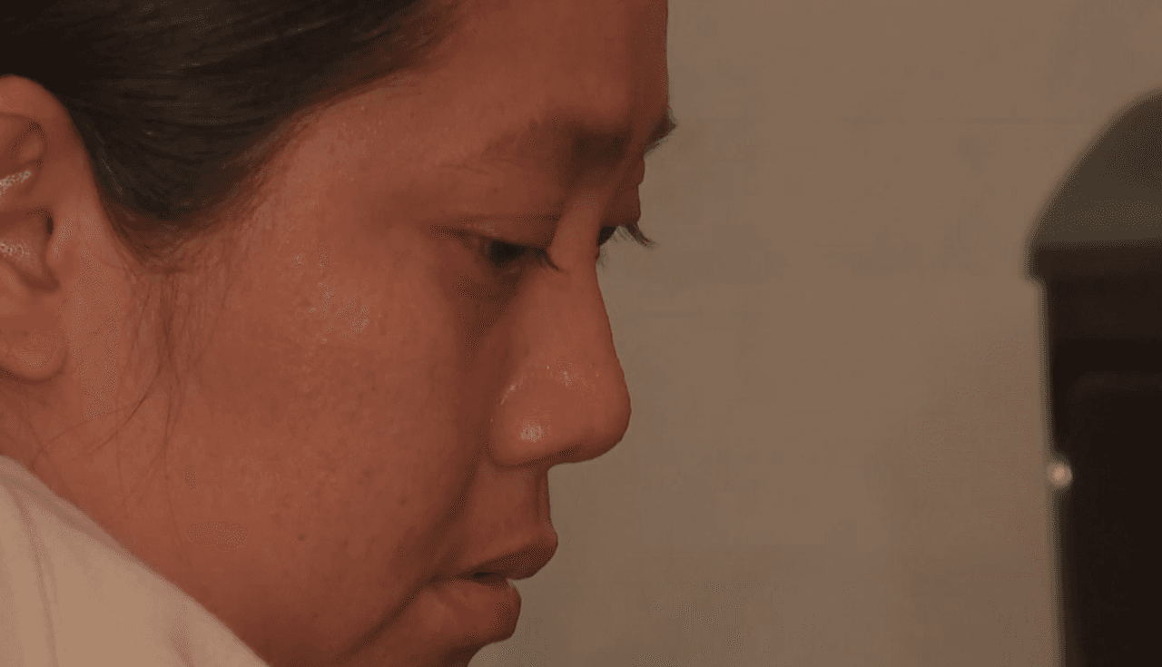 Julia Aracely, madre del niño de 2 años que murió durante el accidente.