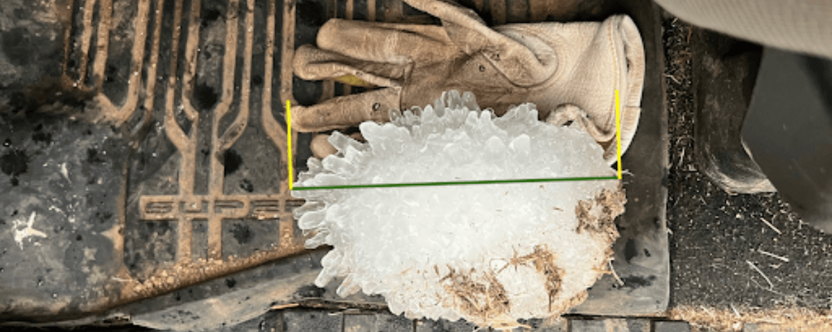 Gigantesca granizada en Texas rompe récord histórico: NOAA confirma piedra de 7.1 pulgadas