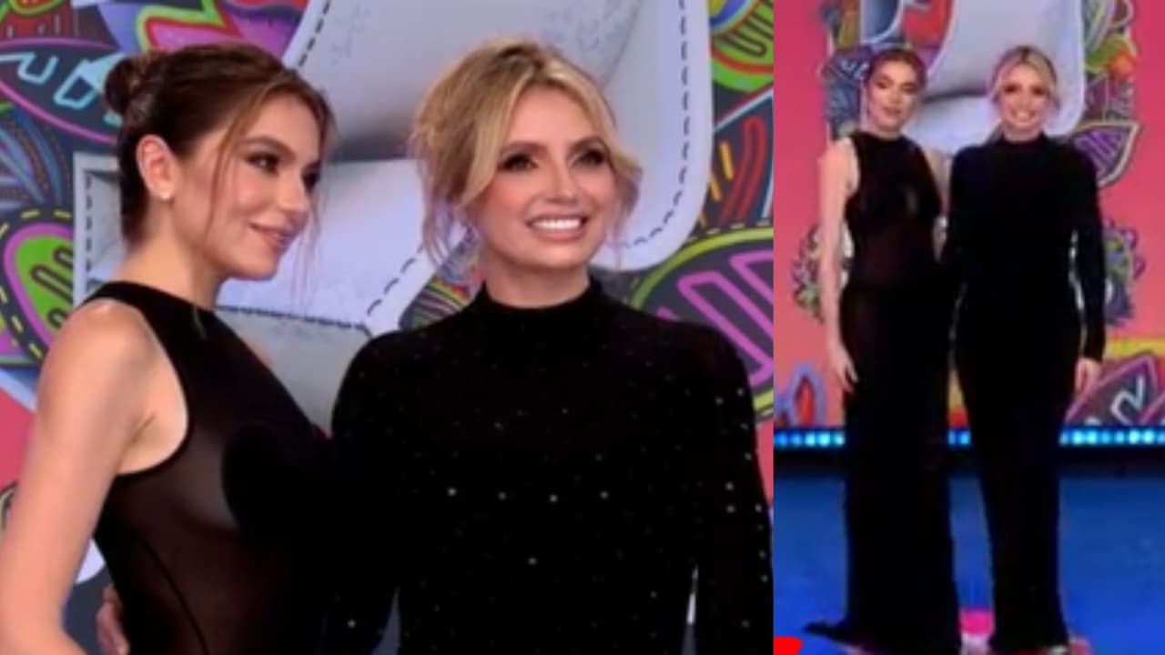 Angélica Rivera con Sofía Castro.