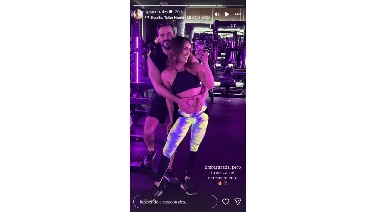 Sara Corrales y su esposo Damián Pasquini felices en la dulce espera.