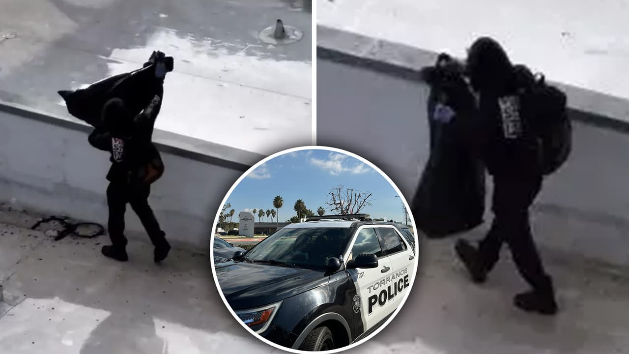 Con la ayuda de un dron, sospechoso es detenido al tratar de robar cobre del techo de un edificio en Torrance