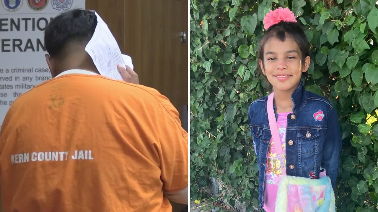 Cubriéndose el rostro: Así se presentaron en corte el padre y la madrastra de la niña hallada muerta en un hotel en Bakersfield