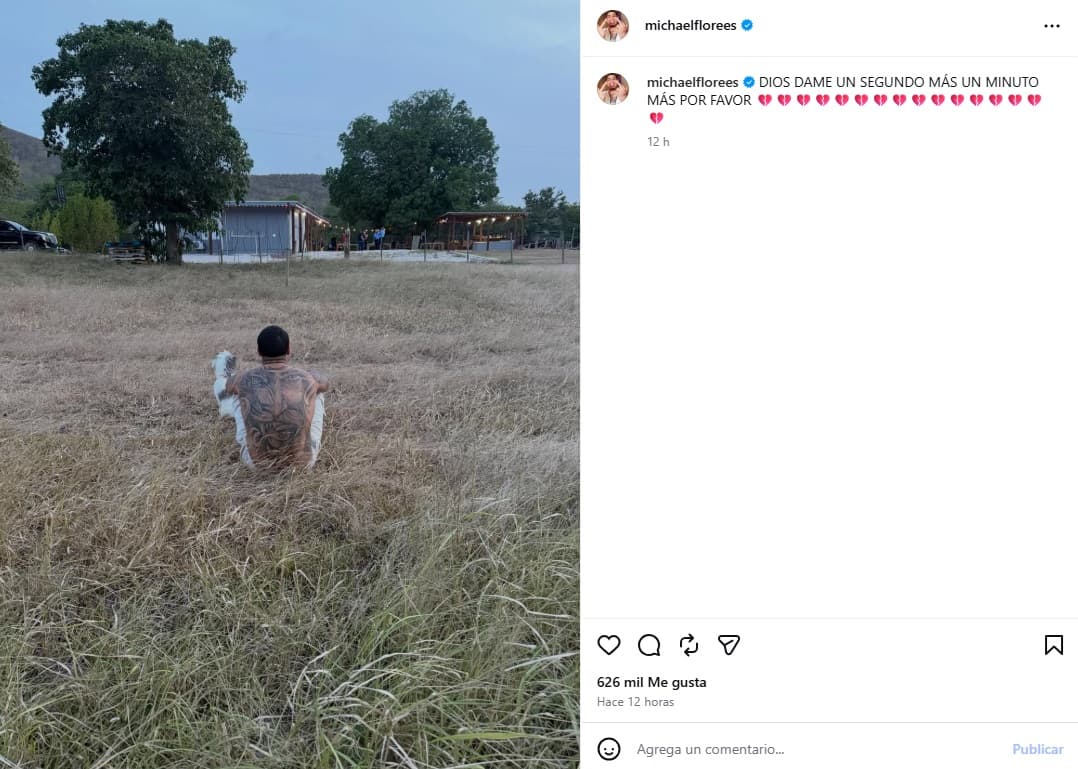 Michael Flores compartió esta fotografía presuntamente del lugar donde murió su sobrina.