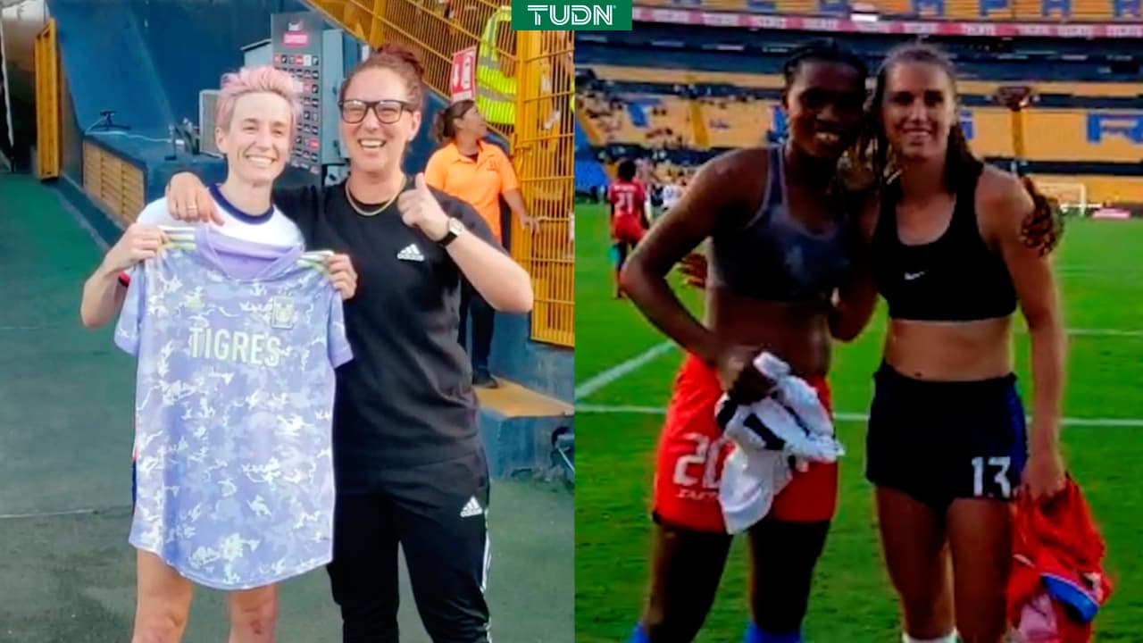 Rapinoe 'coquetea' con Tigres mientras Alex Morgan se luce con una rival