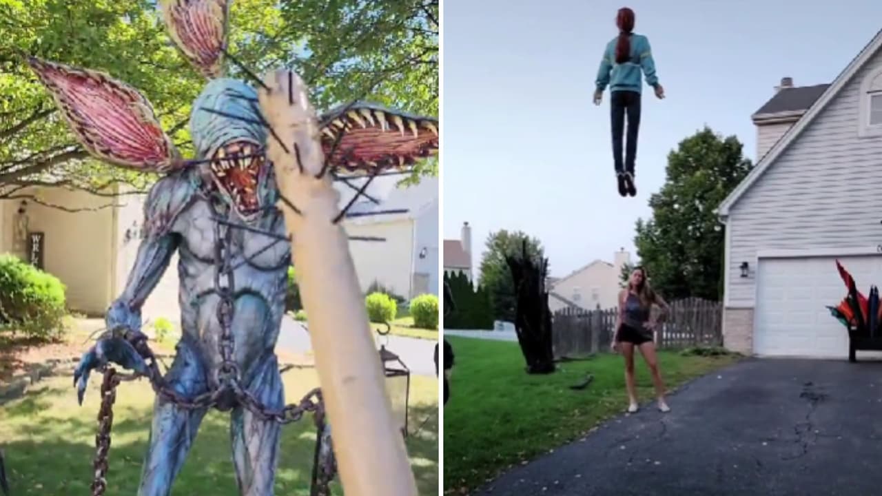 ‘Stranger Things’ inspiró increíble decoración de Halloween en una casa: Max levitando y más