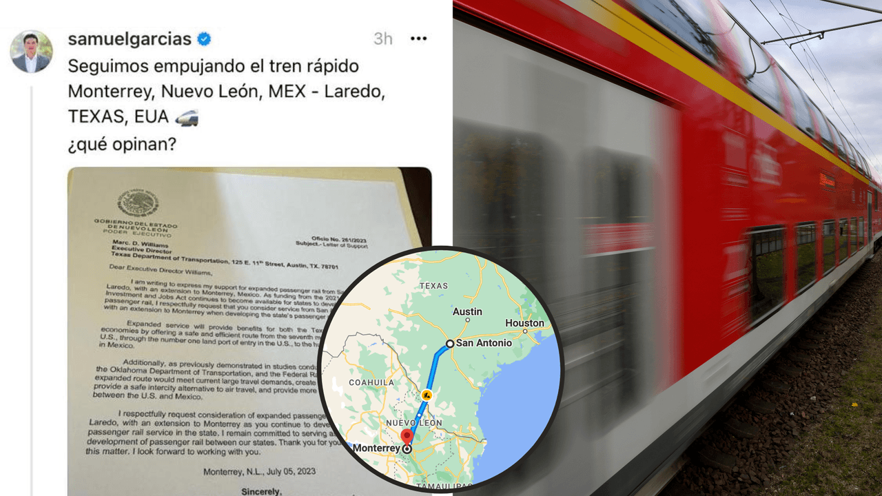 Niegan en Texas recibir carta del gobernador de Nuevo León sobre tren de San Antonio a Monterrey