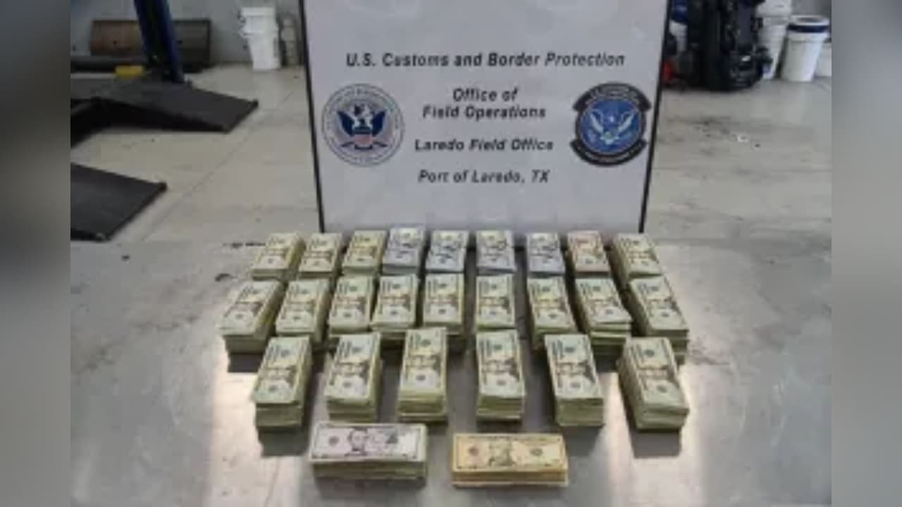 Mujer intenta cruzar a México con $272,000 ocultos en un carro y es arrestada en Laredo