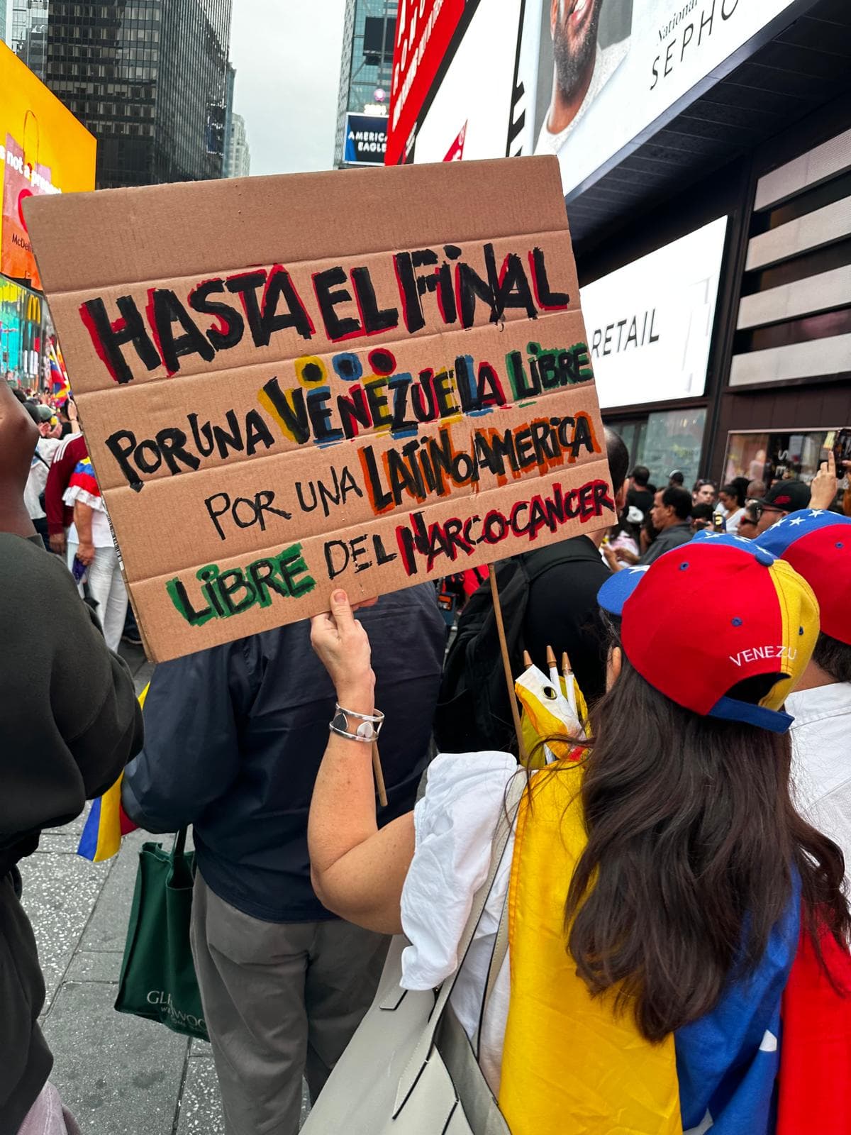 Esta es una lucha "hasta el final" repiten miles de venezolanos en Nueva York.