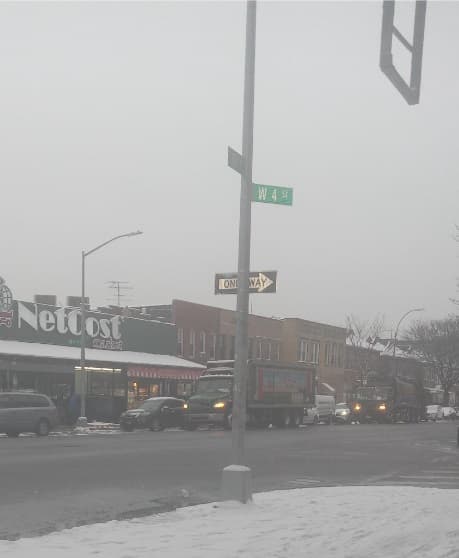 Los usuarios de Univision compartieron la vista de la nieve desde sus apartamentos o casas.