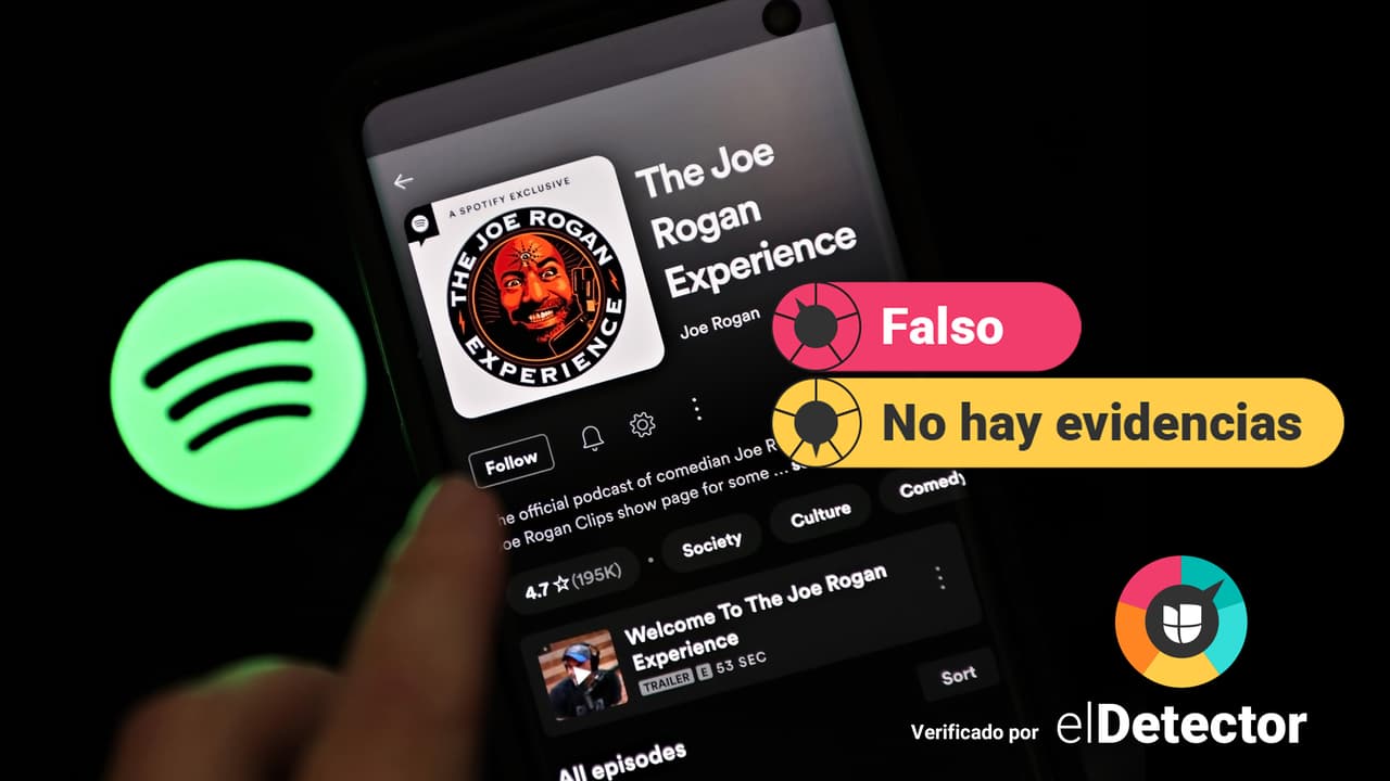 "Explosión de muertes" por las vacunas y otras desinformaciones del podcast de Joe Rogan, centro del escándalo de Spotify