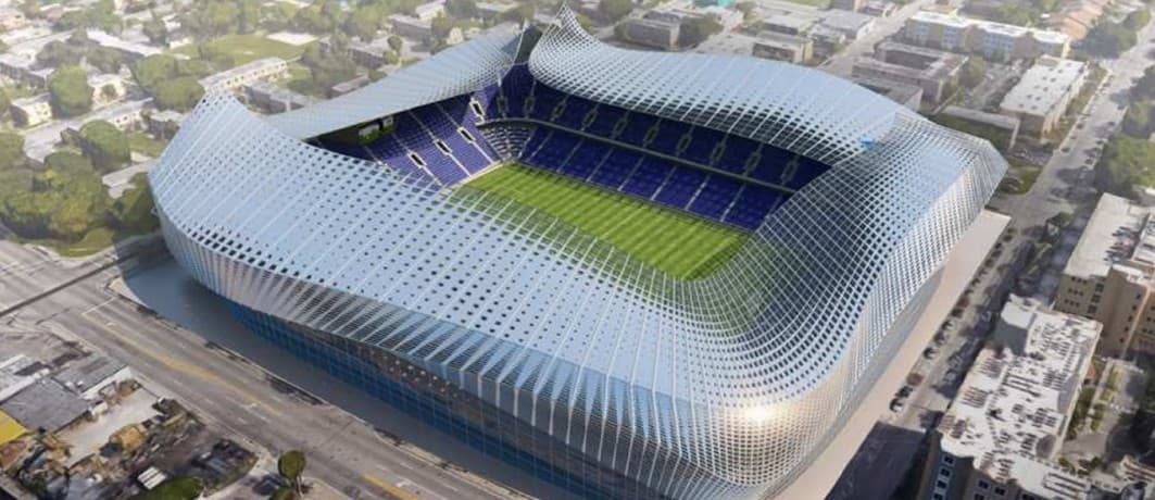 Bosquejo de diseño de estadio de MLS Miami