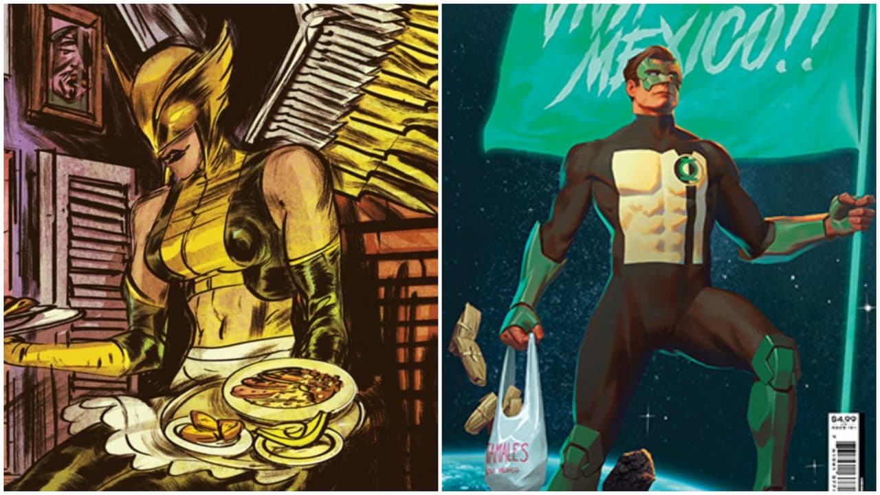 DC Comics fue criticado por sus portadas de la Herencia Hispana: Hawkgirl sale como mesera