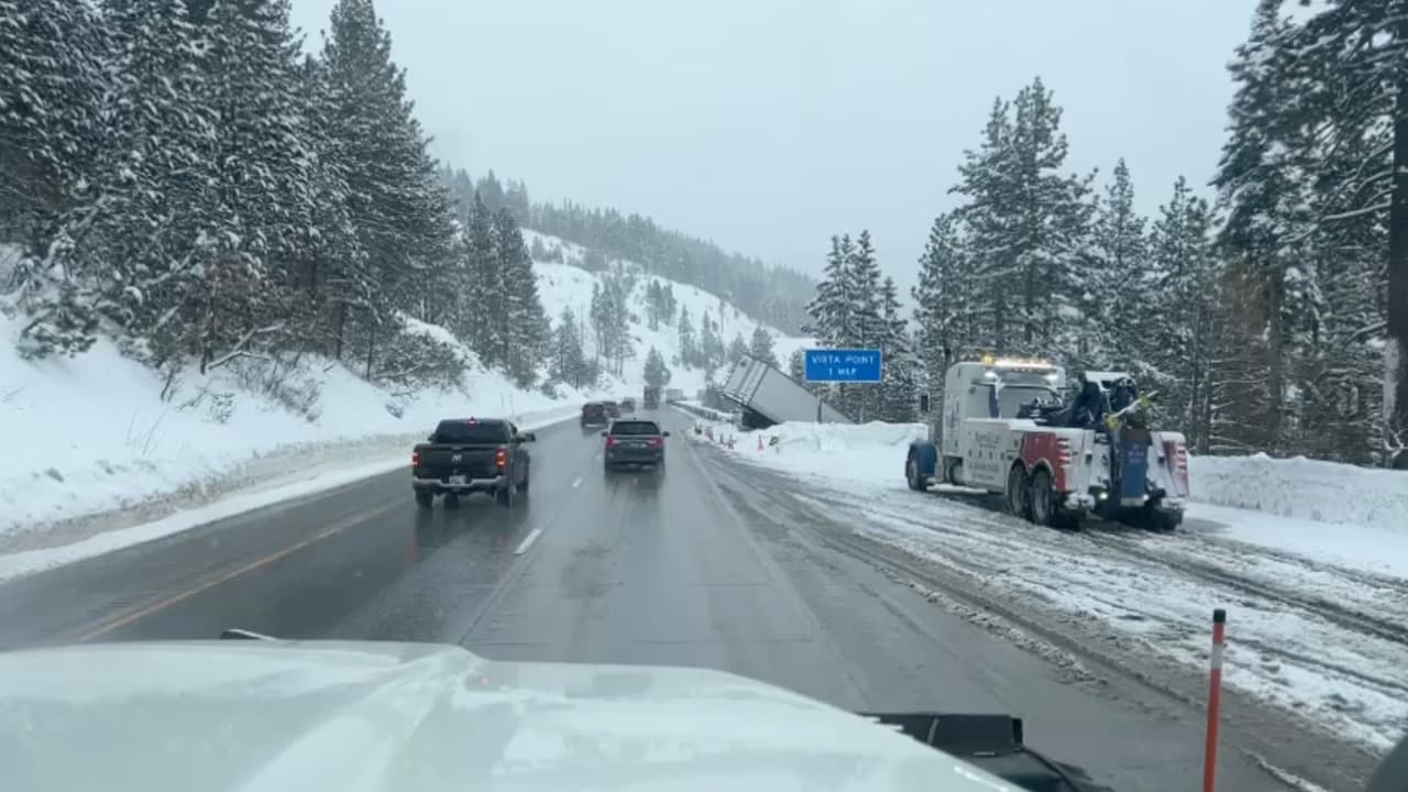 Nevadas y lluvias con relámpagos: llega una nueva tormenta al norte de California