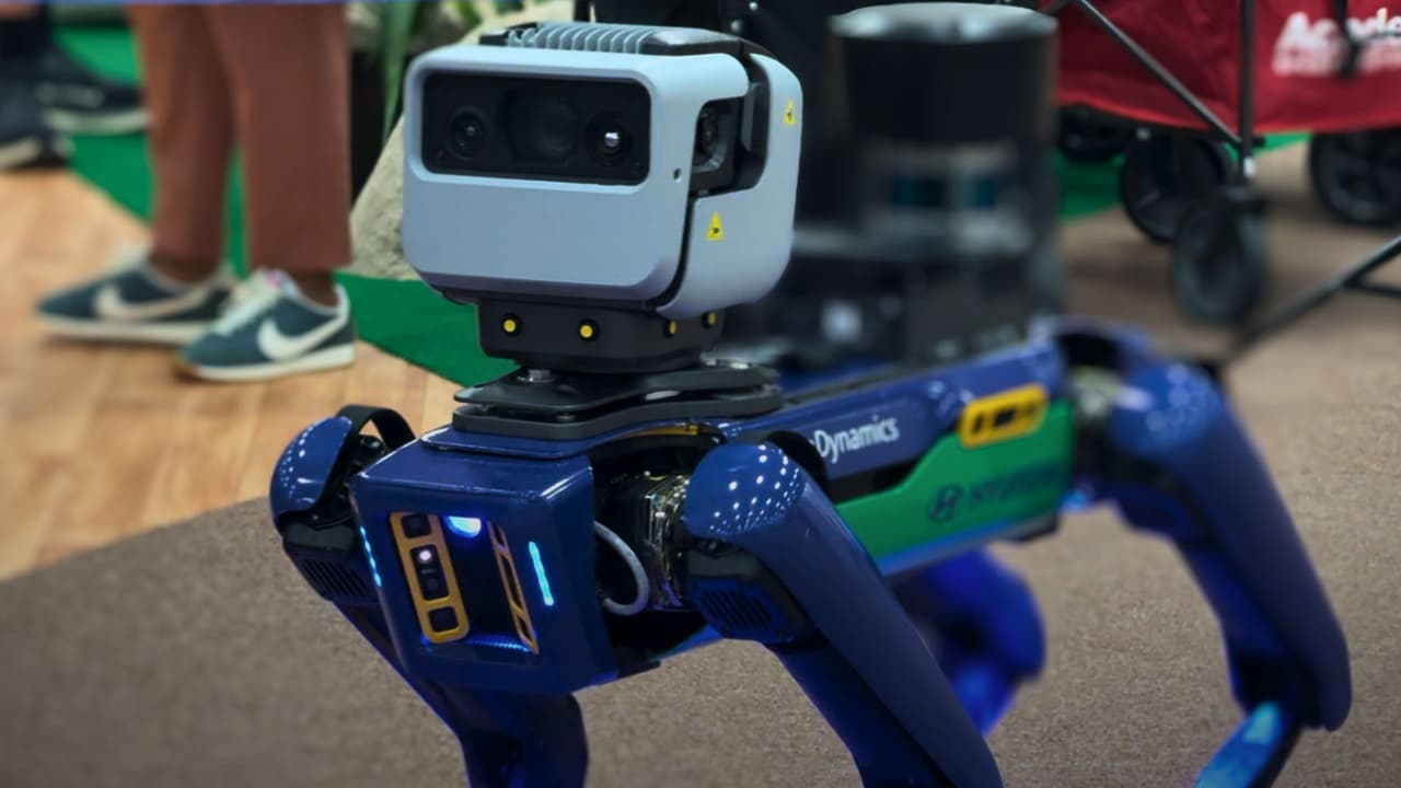 Perros robot de seguridad despiertan preguntas antes del Mundial en Dallas