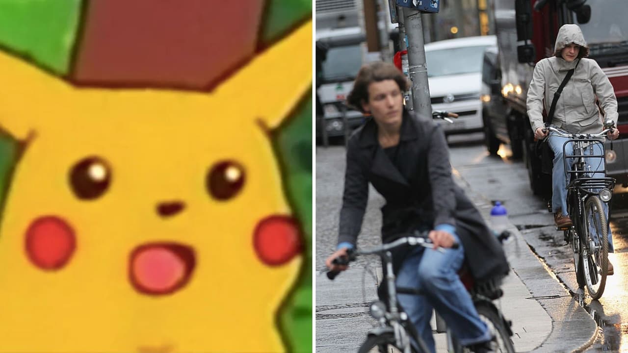 Dos hombres en bicicleta chocaron y fueron captados por Google: ahora son estrellas de Internet