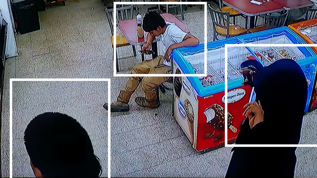 <h3 class="cms-H3-H3">La última coincidencia</h3> Un minuto después,
<b>Xavier González, Iván Noyola y Rafael García coinciden por última vez frente al mostrador de la tienda. </b>
<br>Las cámaras de seguridad registran
<b>a los tres en el mismo punto, segundos antes del ataque.</b>