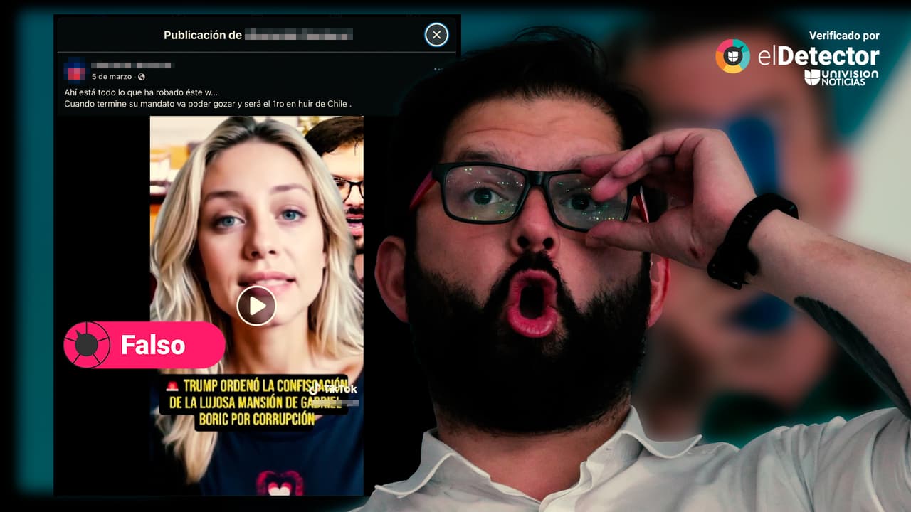 Es falso que Donald Trump haya ordenado confiscar una mansión del presidente chileno Gabriel Boric en Miami