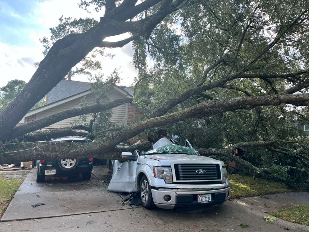 Al menos una vivienda en el bloque 9000 de Bayou Bluff sufrió daños en el techo; pese al impacto,
<b> todos los ocupantes lograron salir sin lesiones, de acuerdo con reportes preliminares.</b>