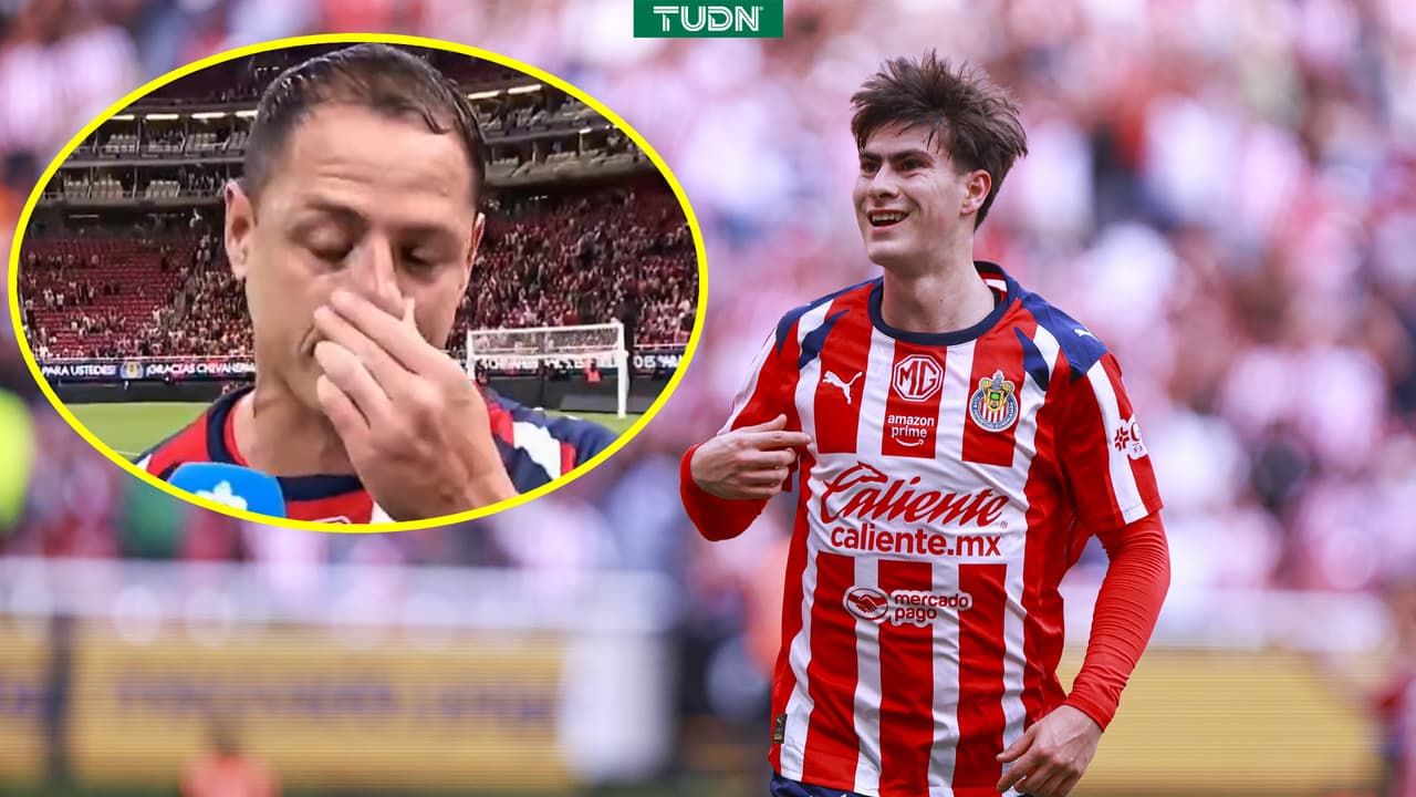 El gesto de Chicharito con la ‘Hormiga’ González en plena entrevista