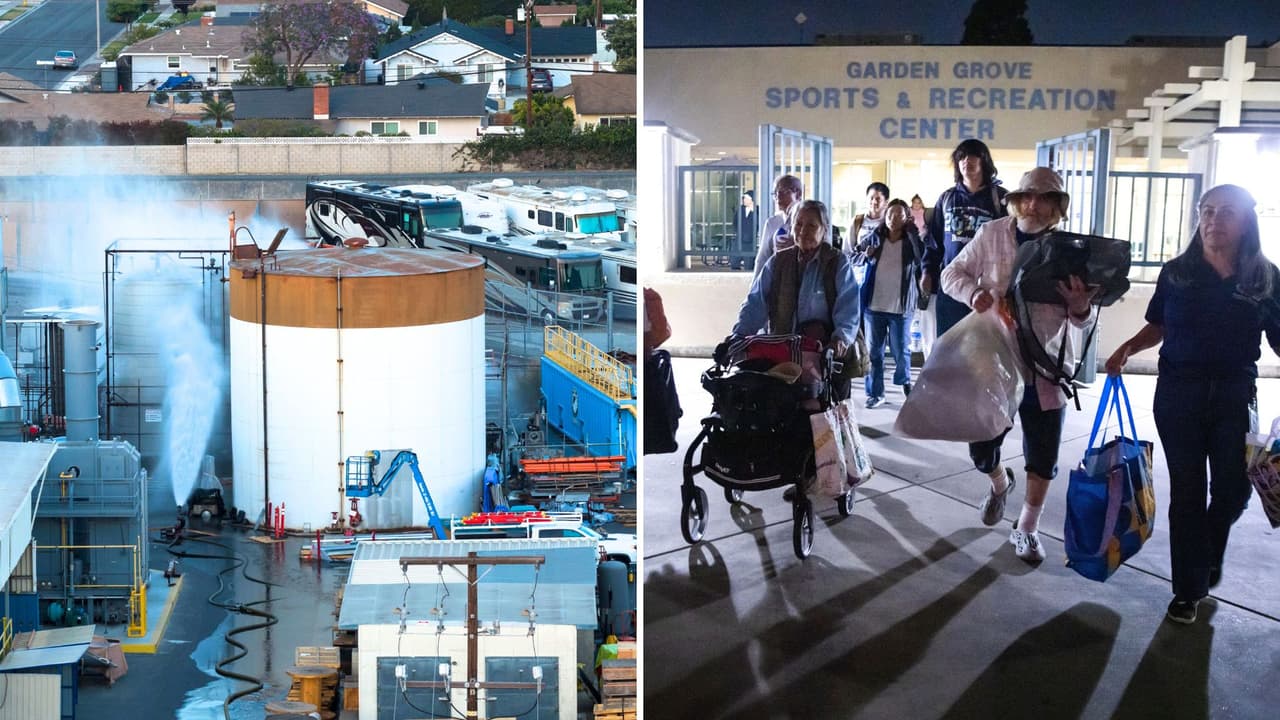 Trabajan para evitar explosión de tanque en Garden Grove: ya hay 40 mil personas bajo orden de evacuación