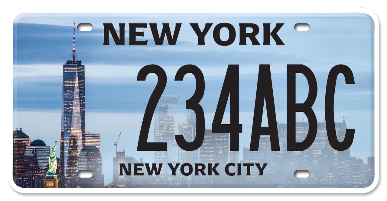 4.- En cuarto lugar está la lámina de la ciudad con la leyenda de
<b> New York City, que se solicitó en 798 placas</b>.
<br>