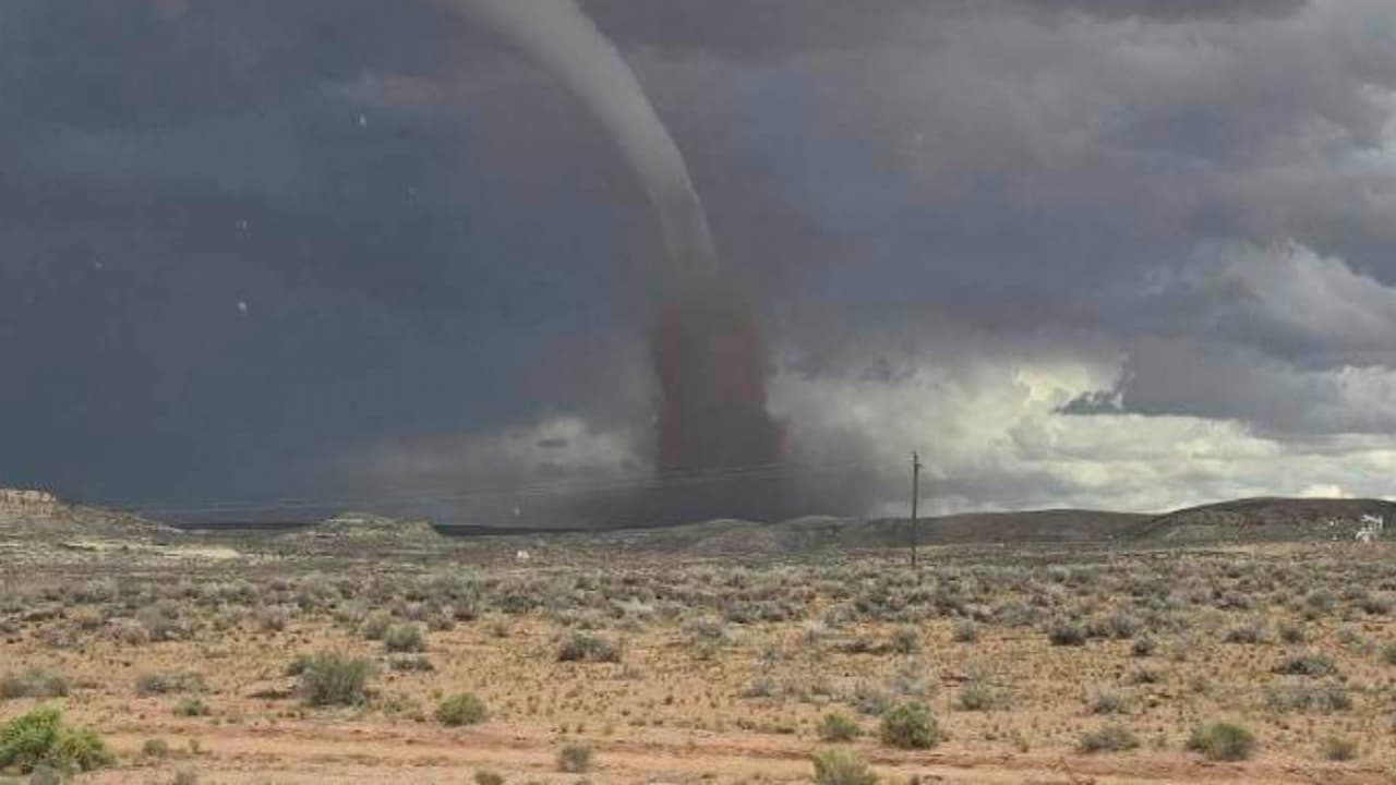 Un tornado tocó tierra en las montañas del condado Davis, confirmó el Servicio Meteorológico Nacional