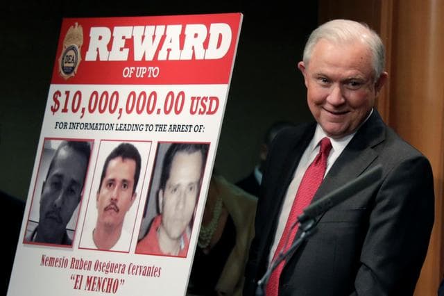 El gobierno de EEUU anunció en noviembre de 2018 que subía a $10 millones la recompensa por información que conduzca a la captura de Nemesio Oseguera Cervantes, alias 'El Mencho' y jefe del Cartel Jalisco Nueva Generación.
