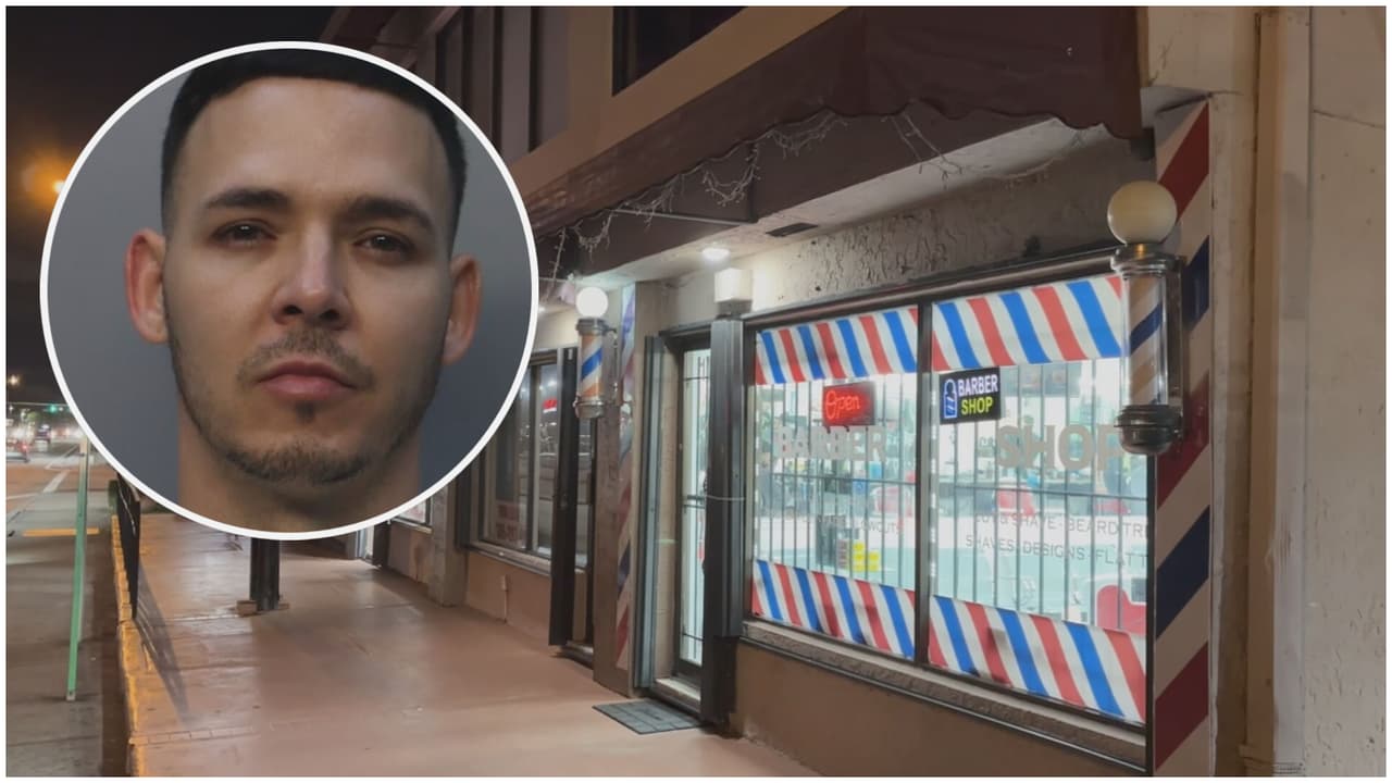 Barbero de Miami es acusado de apuñalar con sus tijeras a un compañero de trabajo