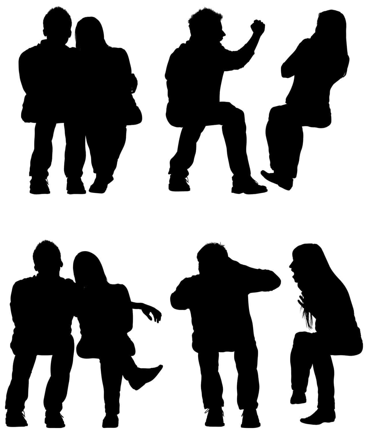 Ilustración abuso en pareja