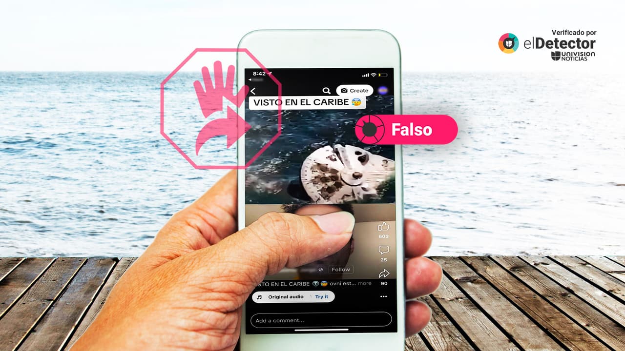 Eso NO es un ovni “estrellado en el Caribe”, es una nave de Star Wars