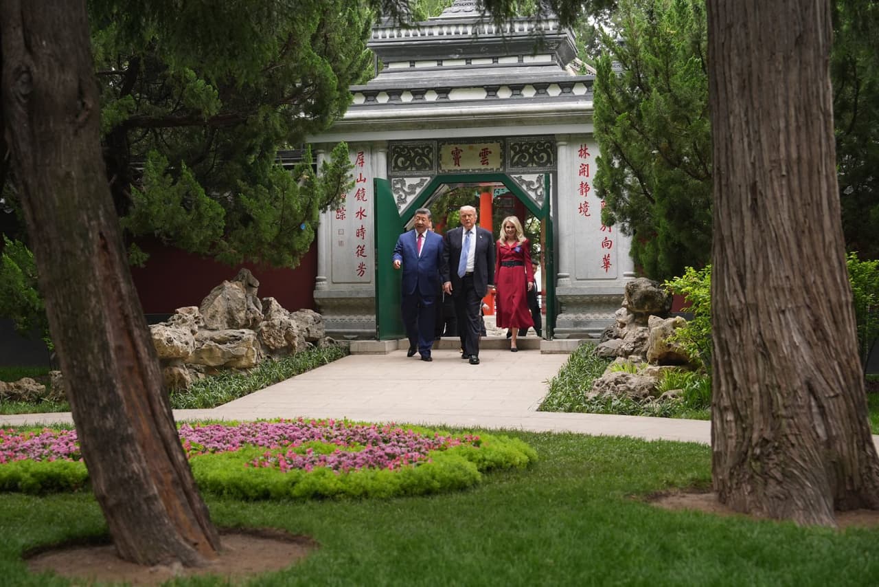 El jardín secreto al que Xi Jinping invitó a Trump durante su visita a China