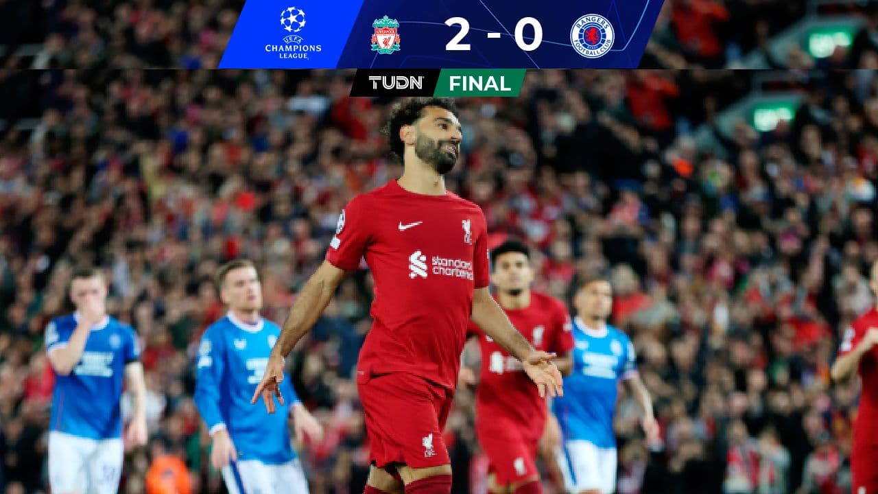Liverpool vence al Rangers y despierta en la Champions League