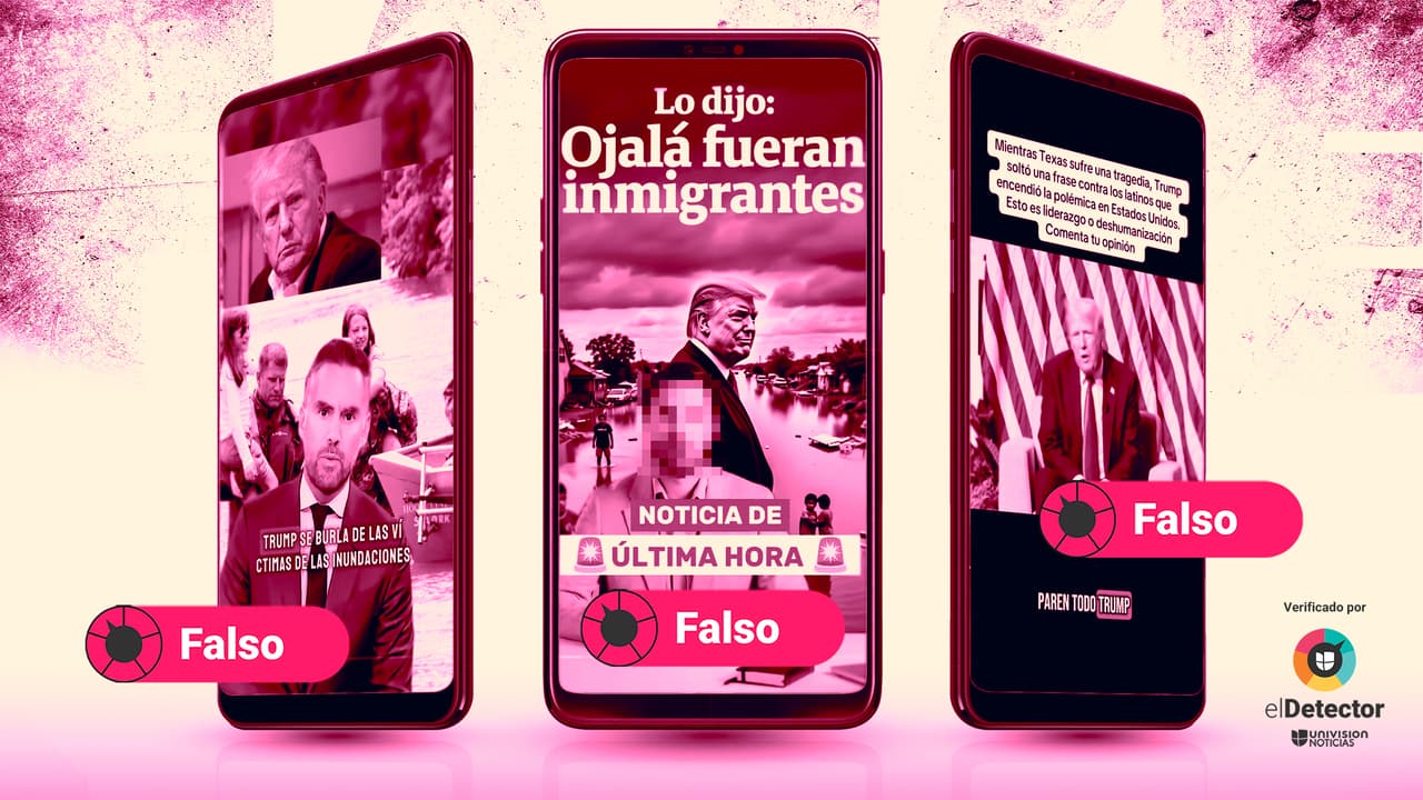 Trump NO dijo que esperaba que en las inundaciones de Texas “los muertos sean inmigrantes y no estadounidenses”