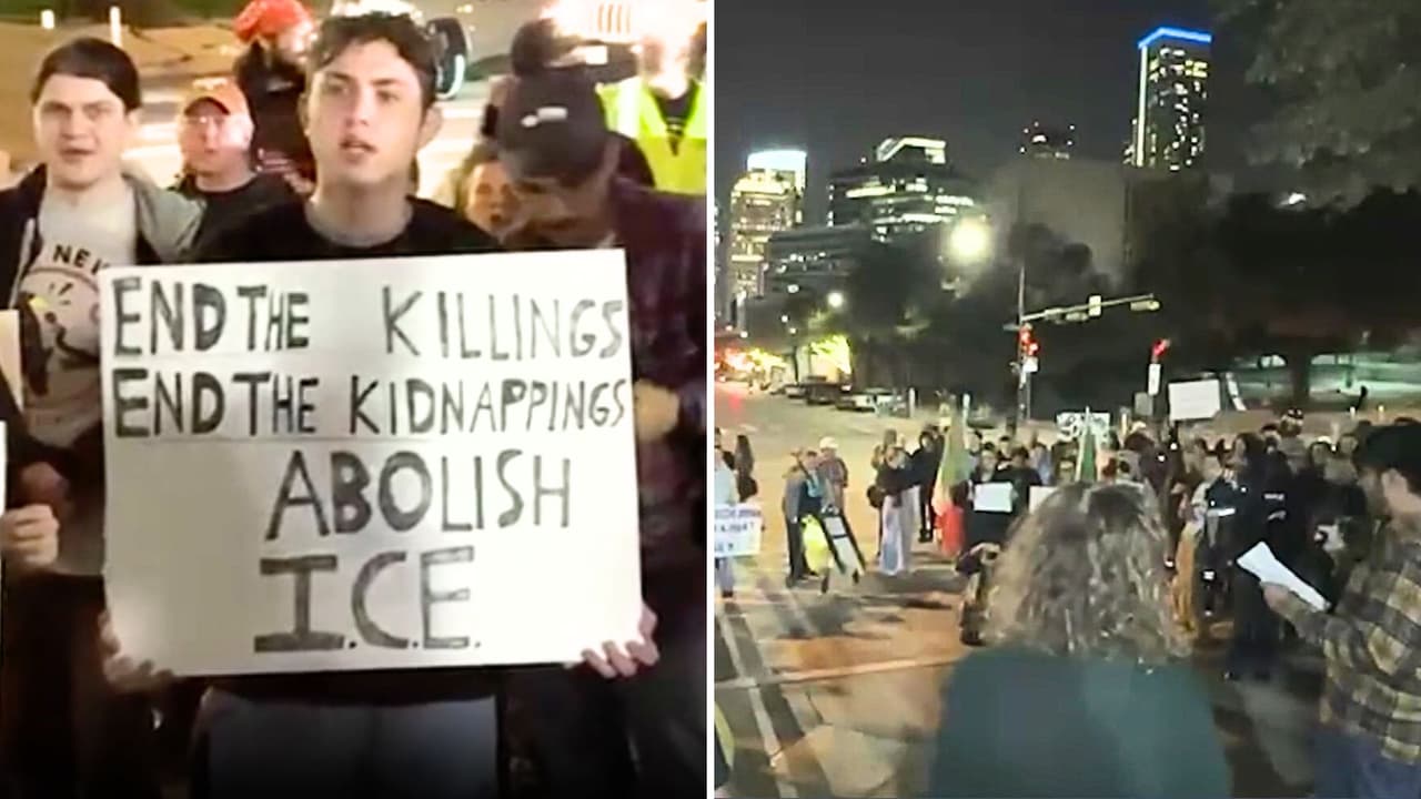 Protestan en San Marcos y Austin por asesinato de mujer en Minneapolis a manos de agentes de ICE