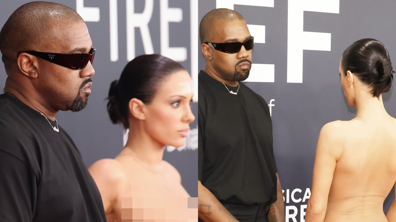 ¿Corren a Kanye West y a su pareja de los Premios GRAMMY tras polémico vestido? Esto se sabe