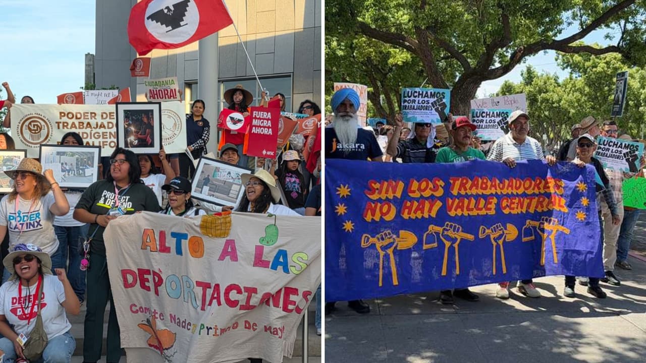 Cientos de campesinos y trabajadores protestan en el Valle Central: Exigen respeto a sus derechos y un alto a las deportaciones