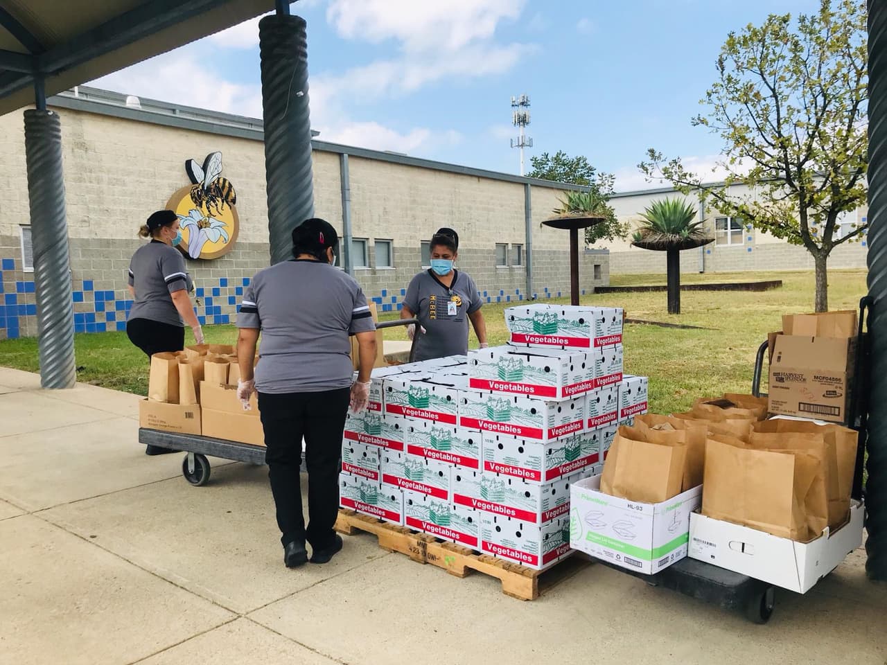 Hasta diciembre, cualquier niño menor de 19 años puede recibir paquetes de comida gratis para 7 días en los sitios de comida. No se necesita una solicitud ni identificación. Los niños simplemente pueden ir a cualquier lugar participante para obtener una comida saludable.