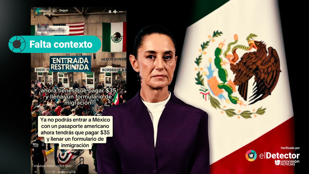 Falta contexto a publicación que asegura que Sheinbaum ordenó llenar un nuevo formulario y pagar 35 dólares a estadounidenses que quieran entrar a México