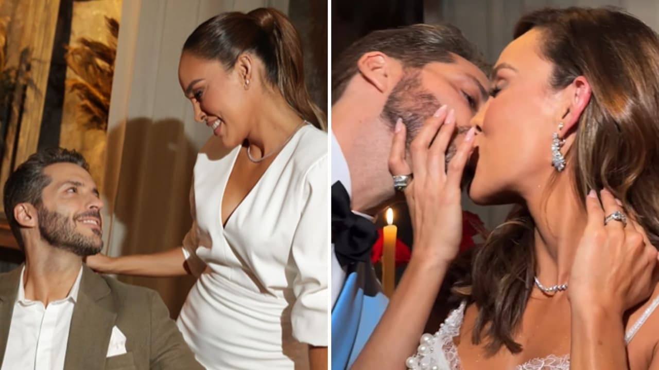 Sara Corrales se casa por el civil: usó dos vestidos de novia en su boda con Damián Pasquini