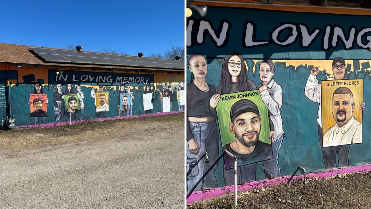 Restauran mural de víctimas de violencia policial que había sido vandalizado en San Antonio