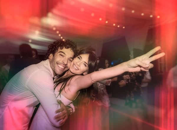 Los recién casados derrochaban miel, se nota que hay mucho amor.