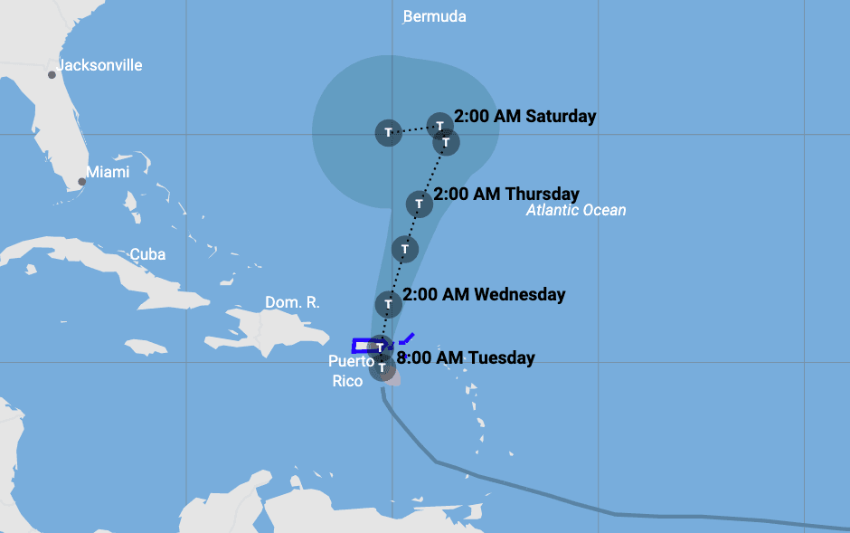 Live: Stay up to date with the path of tropical storm Karen