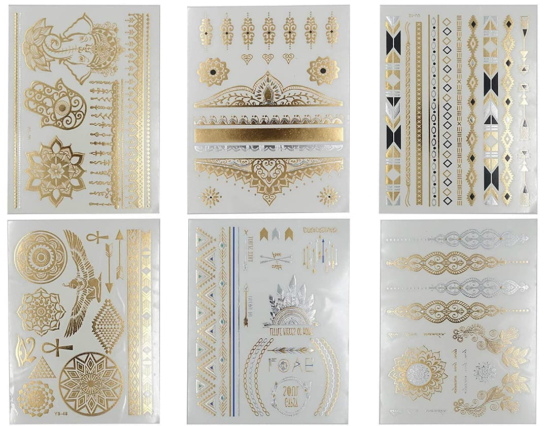 Inspiración de verano: 8 formas de llevar tatuajes dorados temporales y dónde comprarlos