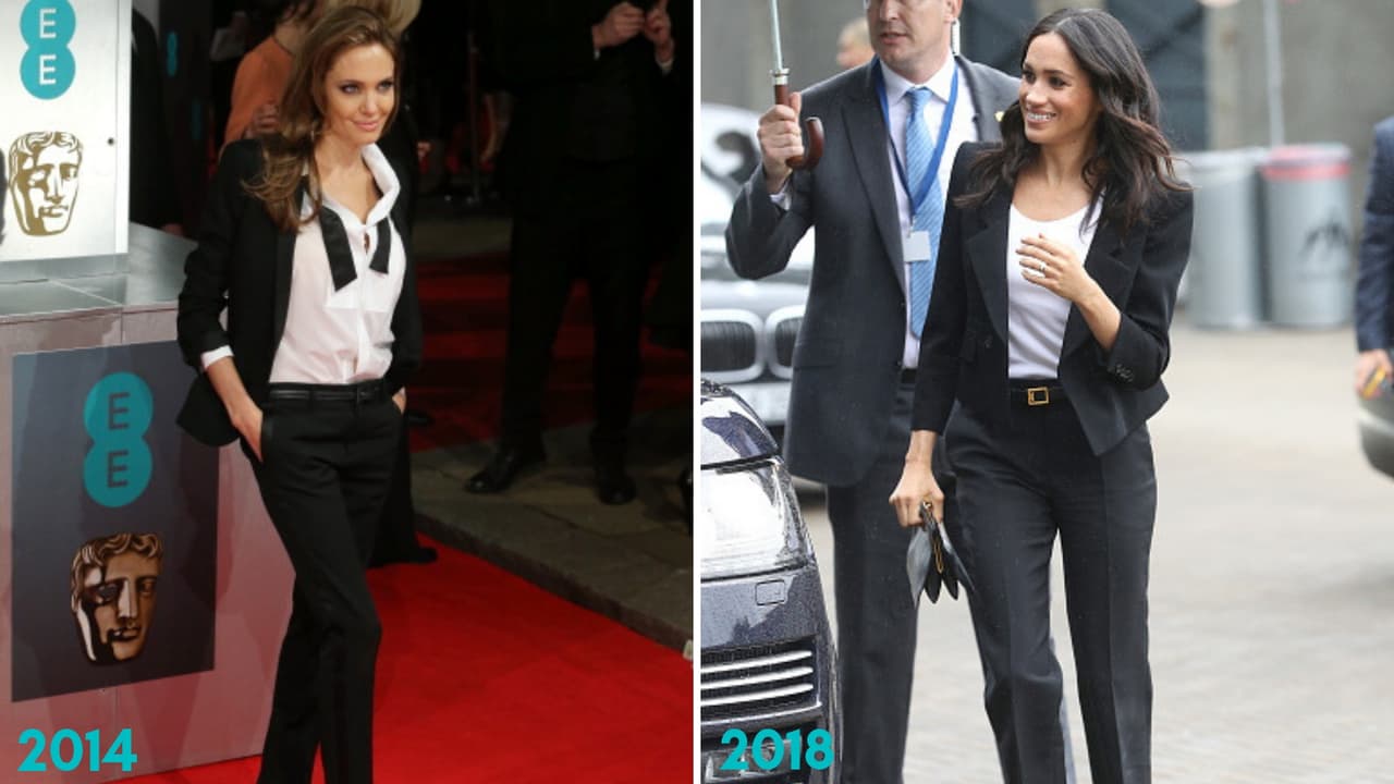 Angelina Jolie es la musa que inspira a Meghan Markle y estas fotos lo comprueban