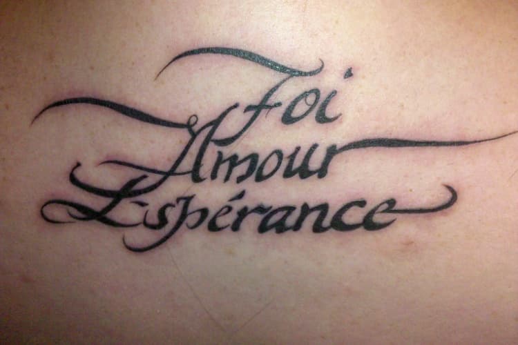 Tatuajes en francés