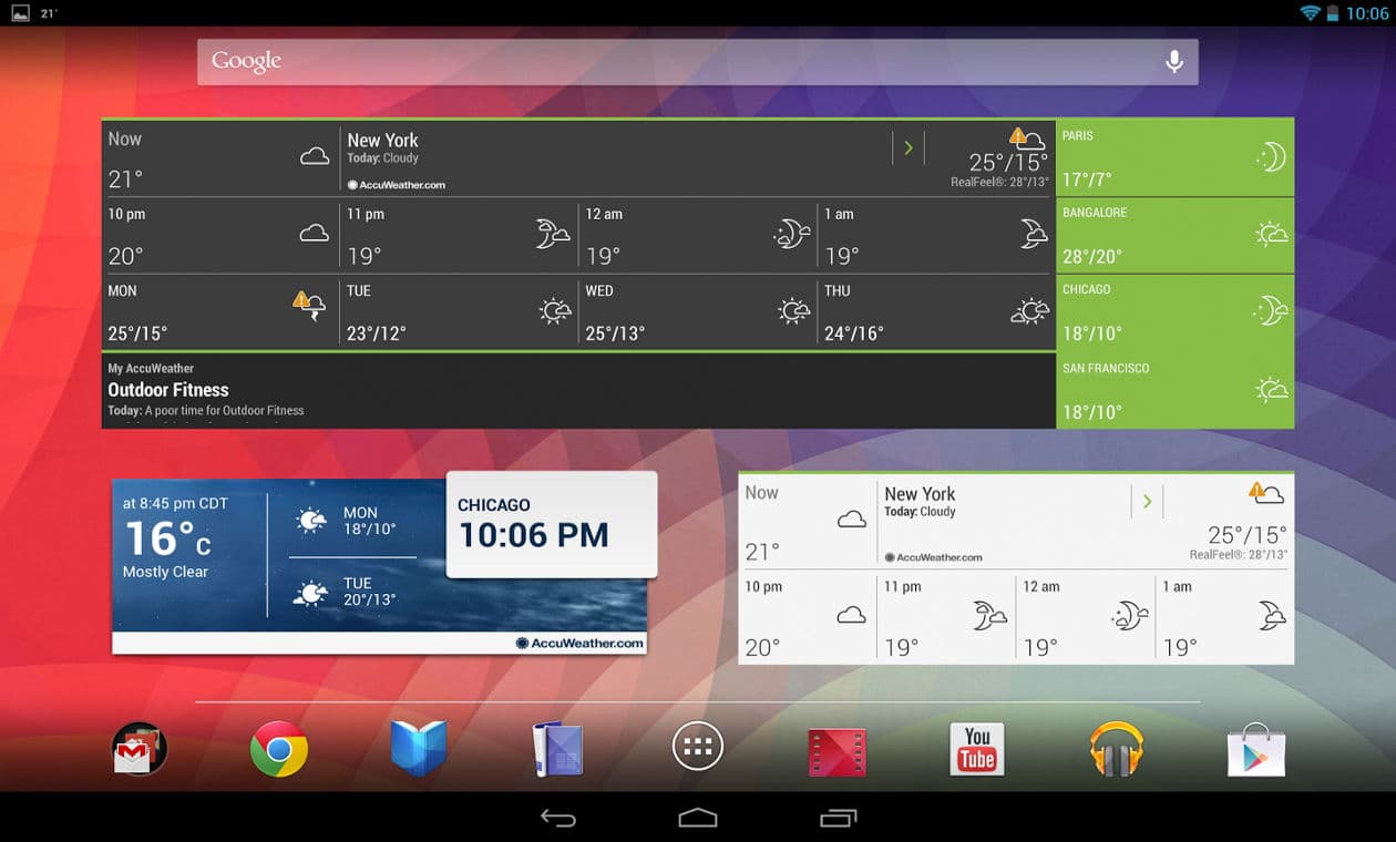 Widgets básicos para Android