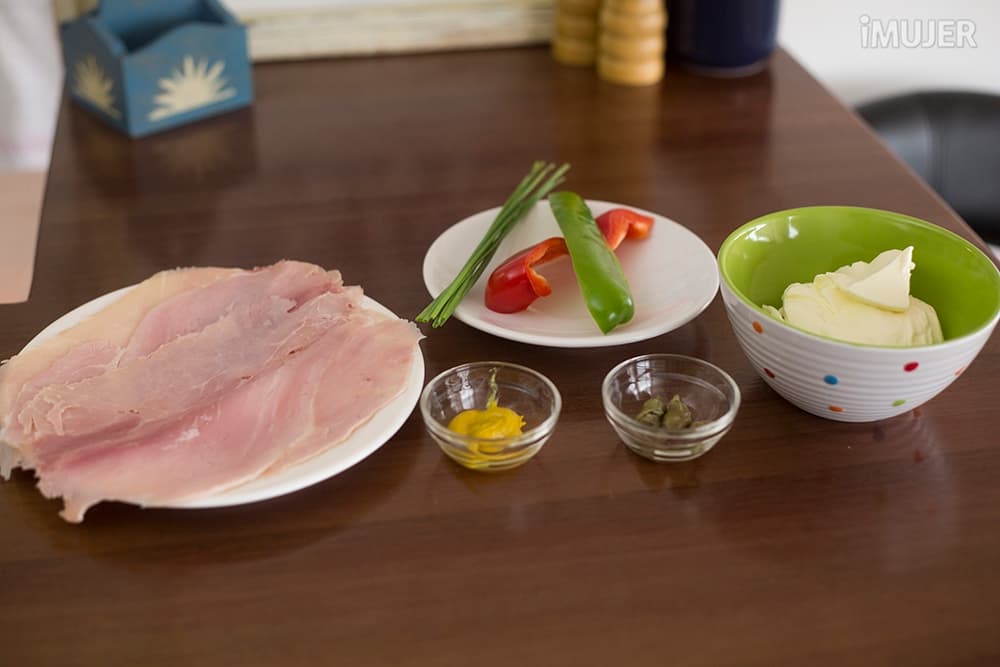 Prueba este jamón relleno como entrada