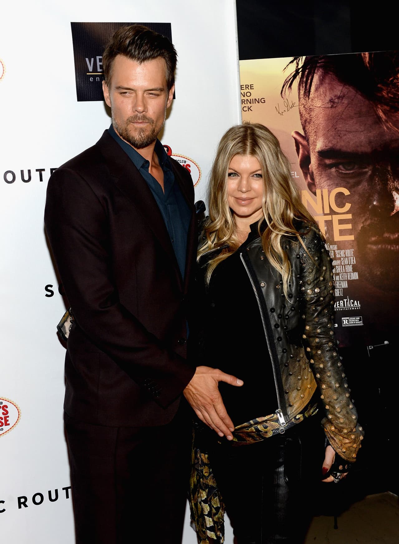 Fergie y Josh Duhamel en la premiere de Scenic Route