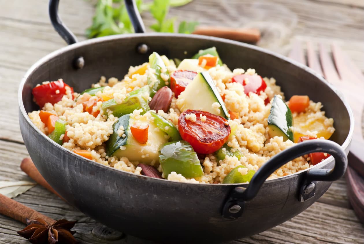 Couscous tostado con tus verduras favoritas